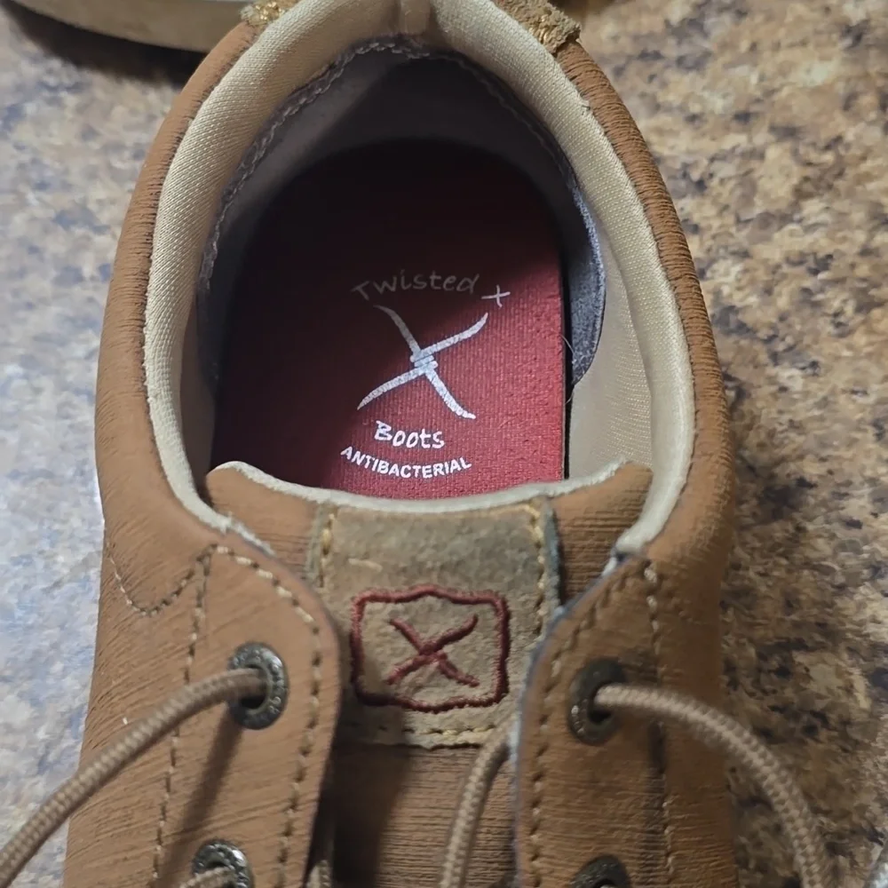 Twisted X Men's‎ Tan Boat Shoes Size 6M